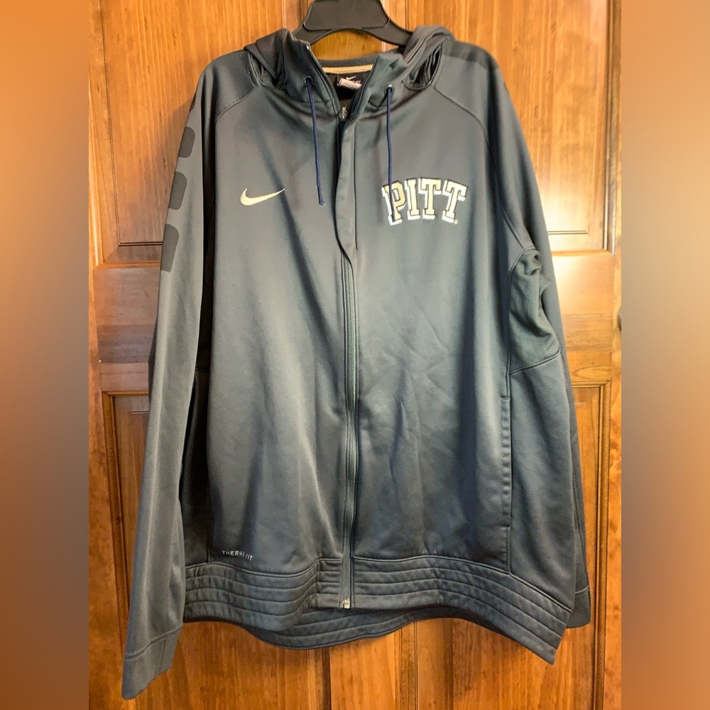 Mens XL Nike Therma-FIT full-zip University of Pittsburgh Panthers zip up jacket